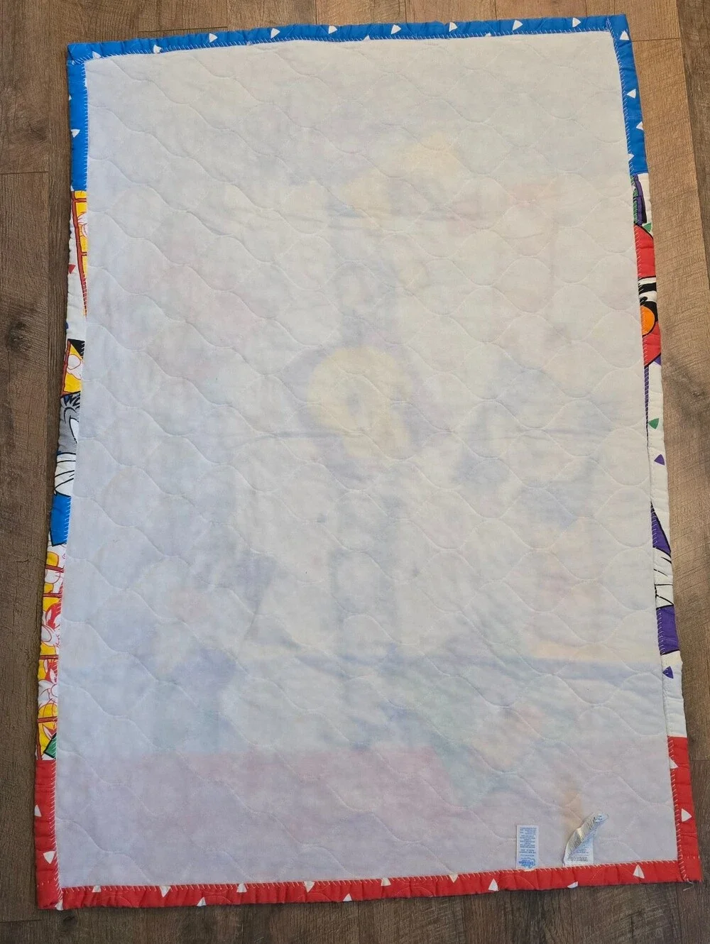 Loony Toons Vintage Quilted Blanket 1993 Tweety Bird Bugs Bunny Daffy Duck